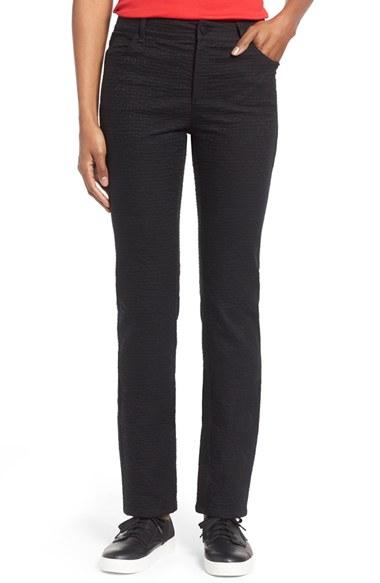 Women's Lafayette 148 New York Curvy Fit Jacquard Stretch Slim Leg Jeans