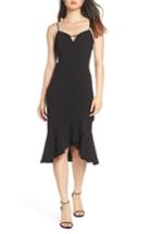 Women's Harlyn Ruffle Midi Dress - Black
