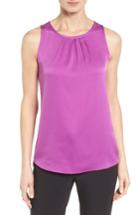 Women's Classiques Entier Sleeveless Silk Tie Back Top - Purple