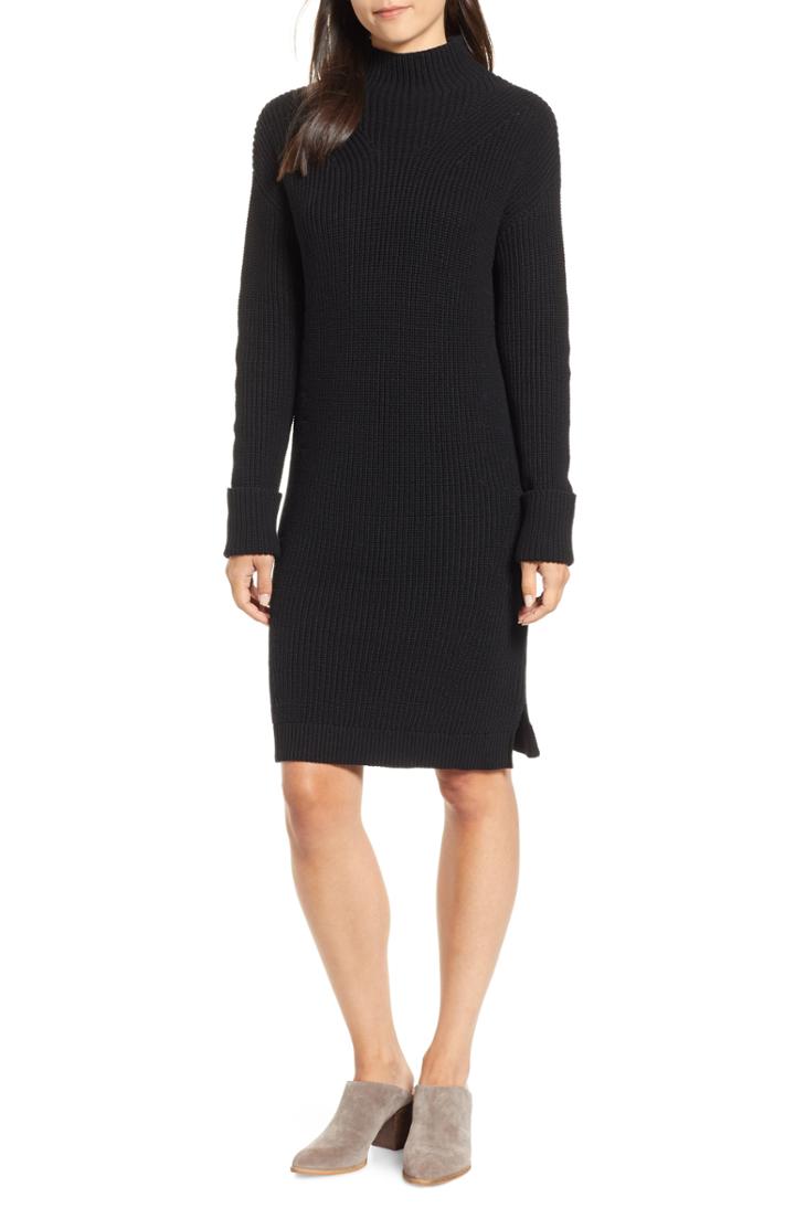 Women's Caslon Ribbed Sweater Dress
