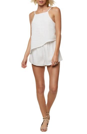 Women's O'neill Vinnie Asymmetrical Romper - White