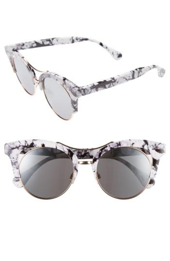 Women's Bp. 53mm Cat Eye Sunglasses - Black/ White