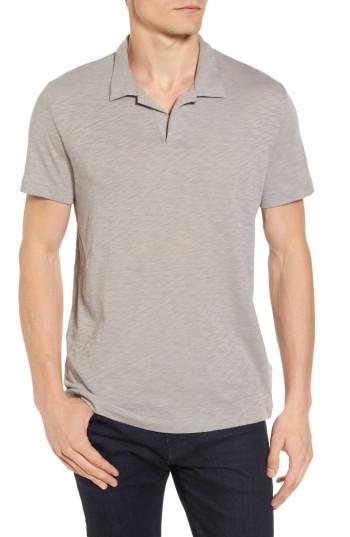 Men's Theory Willem Nebulous Slub Polo, Size - Grey