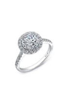 Women's Bony Levy Halo Cushion Pave Diamond & Cubic Zirconia Ring (nordstrom Exclusive)