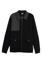 Men's Ibex Scout Around Merino Wool Blend Shirt Jacket - Black