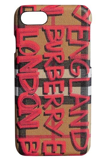 Burberry Rufus Iphone 8 Case - Red