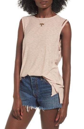 Women's Michelle By Comune Mason Ripped Tank - Beige