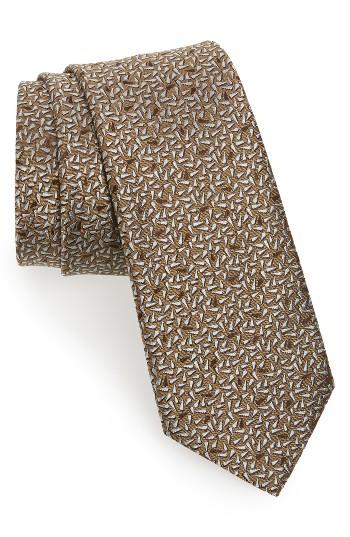 Men's Lanvin Shadow Drop Silk Skinny Tie