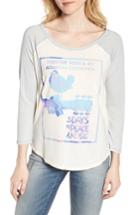 Women's Lucky Brand Woodstock Raglan Sleeve Tee - White
