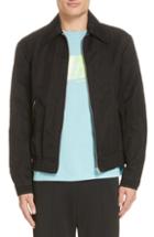 Men's Maison Margiela Washed-up Nylon Zip Jacket Eu - Black