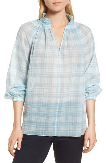 Women's Nordstrom Signature Pleated Detail Top - Blue