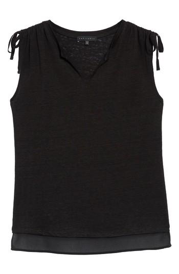 Women's Sanctuary Nora Tiered Hem Top, Size - Black
