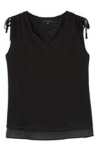 Women's Sanctuary Nora Tiered Hem Top, Size - Black
