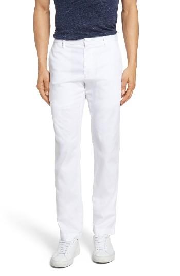 Men's Zachary Prell Aster Straight Leg Trousers - White