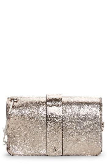 Louise Et Cie Aubri Leather Clutch - Metallic