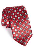 Men's Robert Talbott Medallion Silk Tie, Size - Red