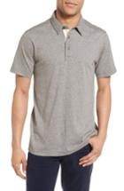 Men's Nordstrom Men's Shop Trim Fit Jaspe Polo, Size - Grey