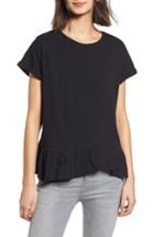 Women's Ten Sixty Sherman Ruffle Hem Tee - Black