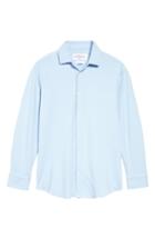 Men's Mizzen+main Whitman Dobby Gingham Performance Sport Shirt, Size - Blue