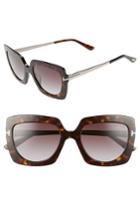 Women's Tom Ford Jasmine 53mm Sunglasses - Dark Havana/ Gradient Bordeaux