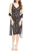Women's Vince Camuto Lace Sheath Dress With Shawl