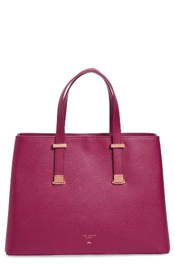 Ted Baker London Alissaa Leather Tote - Purple
