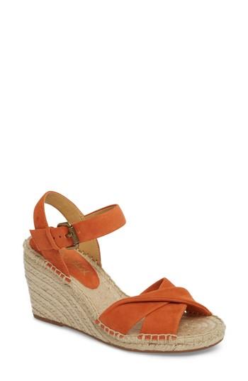 Women's Splendid Fairfax Espadrille Wedge Sandal M - Coral