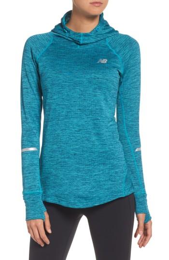 Women's New Balance Wt73220 Hoodie - Grey