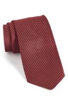 Men's Boss Solid Silk Tie, Size - Red