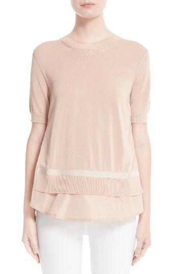 Women's Moncler Tricot Knit Top - Pink