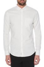Men's Original Penguin Polka Dot Lemon Woven Shirt - White