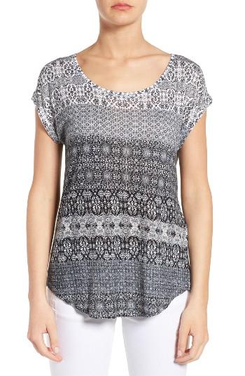 Women's Lucky Brand Ditzy Floral Stripe Tee