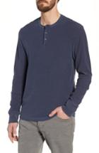Men's James Perse Fit Slub Henley, Size 0(xs) - Blue