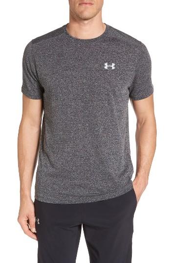 Men's Under Armour 'streaker Run' Microthread T-shirt, Size - Grey