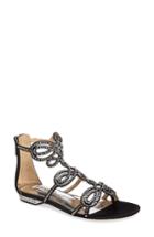 Women's Badgley Mischka Tempe Embellished Sandal M - Black