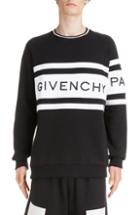 Men's Givenchy Band Logo Longline Sweatshirt - Black