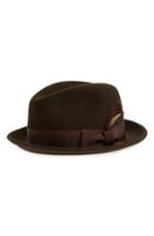 Men's Bailey Tino Snap Brim Wool Fedora - Brown