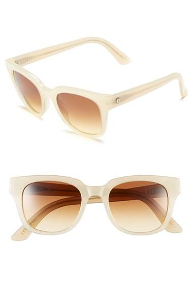 Women's Electric '40five' 50mm Retro Sunglasses - Nude/ Bronze Gradient