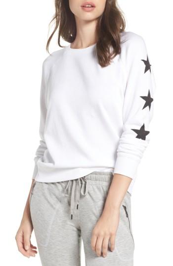 Women's David Lerner Star Raglan Pullover - Ivory