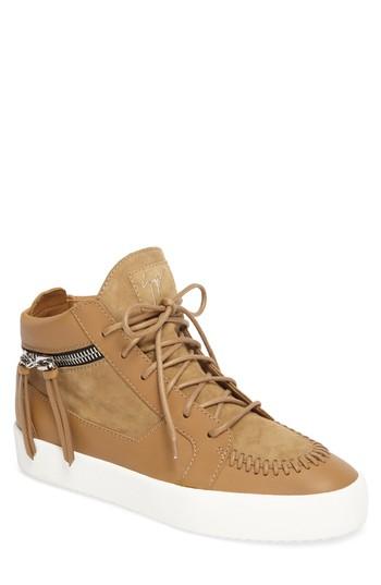 Men's Giuseppe Zanotti Mid-top Sneaker Eu - Brown