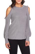 Women's 1.state Cold Shoulder Sweater - Grey