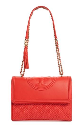 Tory Burch 'fleming' Convertible Shoulder Bag - Red