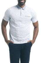 Men's Good Man Brand Trim Fit Carbon Peach Polo - Blue