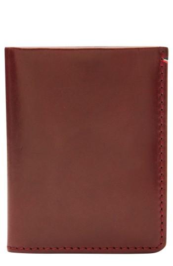 Men's Jack Mason Core Leather Wallet - Burgundy