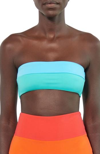 Women's Mara Hoffman Abigail Bandeau Bikini Top - Blue/green