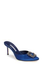 Women's Manolo Blahnik Hangisi Embellished Mule Us / 41eu - Blue