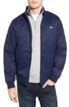 Men's Lacoste Herringbone Zip-up Jacket Eu - Blue