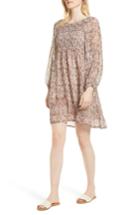 Women's Velvet By Graham & Spencer Sebastian Printed Smocked Dress - Pink
