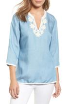 Women's Tommy Bahama All Day Embroidery Chambray Tunic