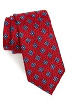 Men's Nordstrom Men's Shop Matteo Floral Silk Tie, Size - Red